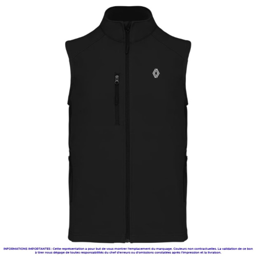 K403-P - Bodywarmer softshell 3 couches Homme PROMO