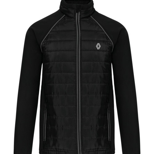 K6147NGR-P - Blouson Bi-matière liseré gris PROMO