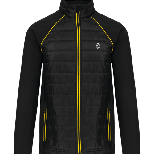 K6147NJA-P - Blouson Bi-matière liseré jaune PROMO