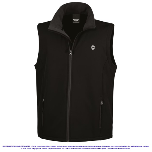 R232-P - Bodywarmer Softshell 2 couches Homme PROMO