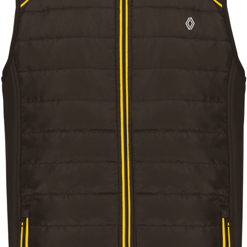 WK606NJA-P - Bodywarmer DayToDay Unisexe - liseré jaune PROMO