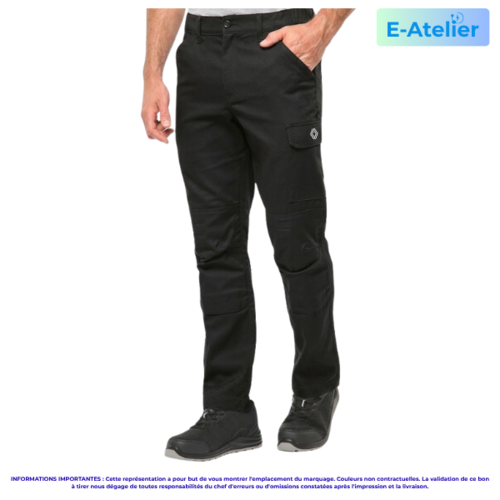 WK740-P - Pantalon Atelier sans métal 60% coton Homme PROMO