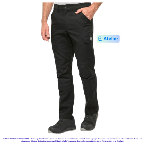 WK740-P - Pantalon Atelier sans métal 60% coton Homme PROMO