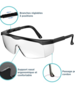 LDPN - Lunettes Protection lot de 10 - branches ajustables - lentilles polycarbonate 3.5mm
