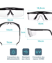 LDPN - Lunettes Protection lot de 10 - branches ajustables - lentilles polycarbonate 3.5mm