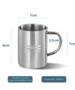 MUGD - Mugs Dacia (gravure laser) - acier inoxydable très léger - lot de 6