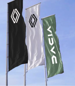 DPX - Drapeaux 94/200 cm - lot de 2