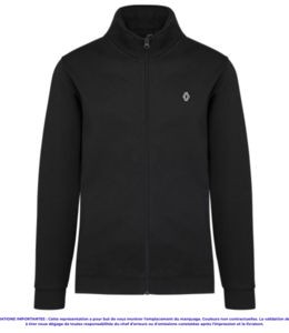 K472 - Veste molleton zippée (réf CGWUI26 avant)