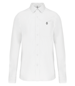 K541B-P - Chemise popeline manches longues Homme - Blanc PROMO