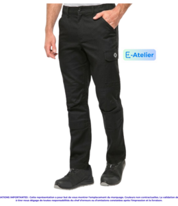 WK740-P - Pantalon Atelier sans métal 60% coton Homme PROMO