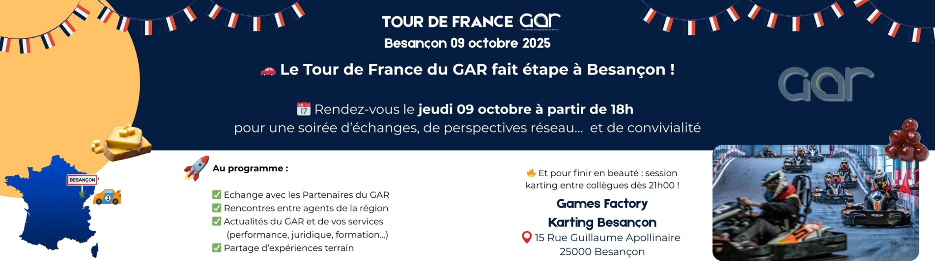 🚗 Le Tour de France du GAR fait étape à Besançon !