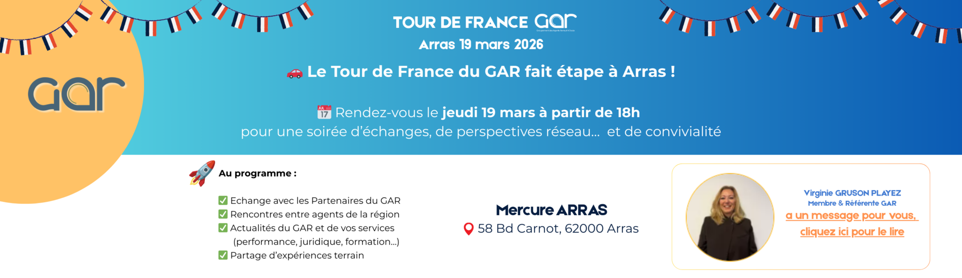 🚀 Top départ du Tour de France #GAR 2026 ! Arras 19/03/2026